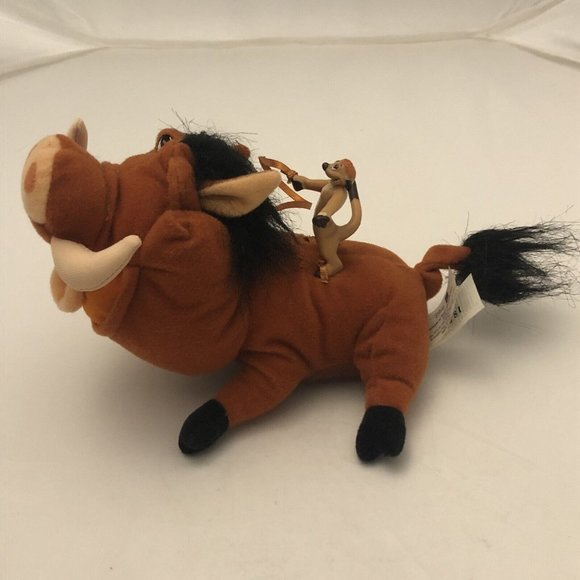 Vintage 2002 Hasbro Disney Lion Ling Timon And Pumbaa Plush - Picture 7 of 13